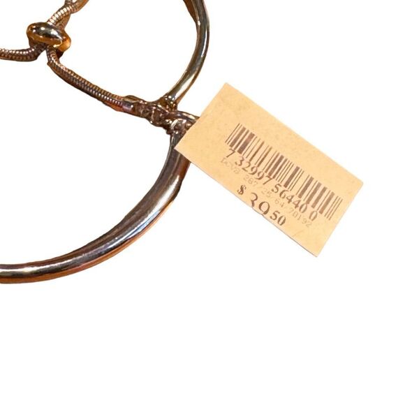 NWT Alfani Curved Bar Slider Bracelet, Tri-Tone/Gold - Picture 3 of 3